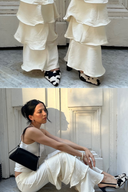 Mpaz Studio: The Carmen Ruffled Pants: Soft Structure and Movement at Mpaz Studio