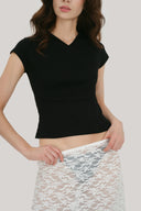 Cleo V-Neck Baby Tee