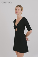 Millie Keyhole 3/4 Sleeve Dress