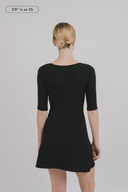 Millie Keyhole 3/4 Sleeve Dress