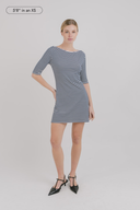 Jane 3/4 Sleeve Stripe Dress