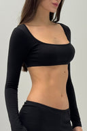 Pauline Long Sleeve Ultra Crop Top