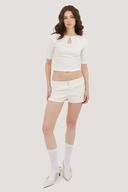 Elena Three Button Mini Short