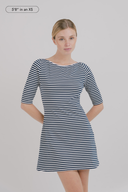 Jane 3/4 Sleeve Stripe Dress
