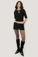 Elena Three Button Mini Short