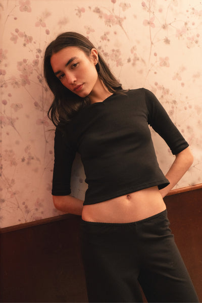 Vera 3/4 Sleeve V-Neck Top