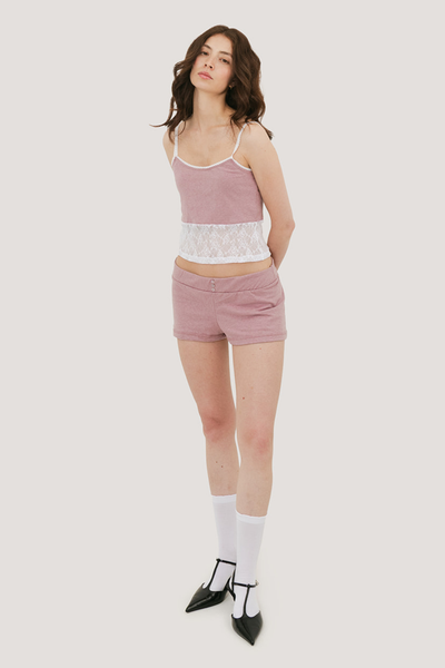 Elena Three Button Mini Short