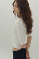 Vera 3/4 Sleeve V-Neck Top