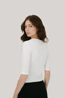 Vera 3/4 Sleeve V-Neck Top