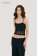 Nina Cotton & Lace Tank Top