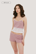 Nina Cotton & Lace Tank Top