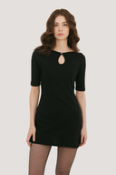 Camille Keyhole 3/4 Sleeve Mini Dress