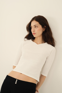 Vera 3/4 Sleeve V-Neck Top