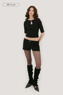 Vivienne Keyhole 3/4 Sleeve Top