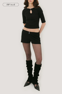 Elena Three Button Mini Short