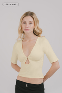 Alma Keyhole Top