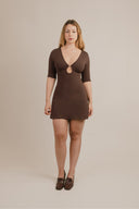 Millie Keyhole 3/4 Sleeve Dress