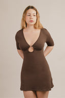 Millie Keyhole 3/4 Sleeve Dress