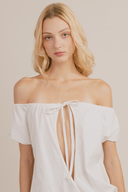 Bardot Keyhole Mini Dress
