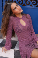 Brisa Keyhole Lace Mini Dress