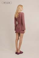 Brisa Keyhole Lace Mini Dress