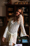 Brisa Keyhole Lace Mini Dress