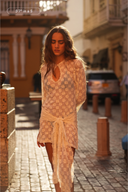 Brisa Keyhole Lace Mini Dress