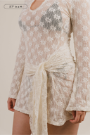 Brisa Keyhole Lace Mini Dress