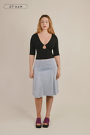 Rosalie Ruched Midi Skirt