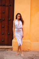Rosalie Ruched Midi Skirt
