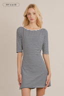 Jane 3/4 Sleeve Stripe Dress