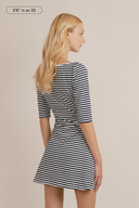 Jane 3/4 Sleeve Stripe Dress