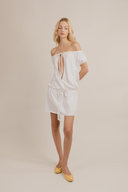 Bardot Keyhole Mini Dress