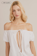 Bardot Keyhole Mini Dress