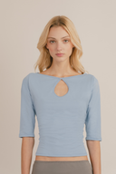 Vivienne Keyhole 3/4 Sleeve Top