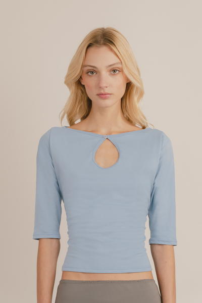 Vivienne Keyhole 3/4 Sleeve Top