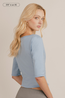 Vivienne Keyhole 3/4 Sleeve Top