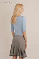 Vivienne Keyhole 3/4 Sleeve Top