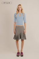 Vivienne Keyhole 3/4 Sleeve Top