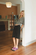 Rosalie Ruched Midi Skirt