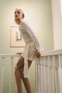 Brisa Keyhole Lace Mini Dress
