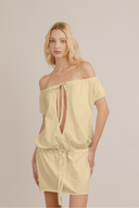 Bardot Keyhole Mini Dress