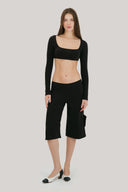 Simone Detachable Pocket Capri Pants