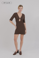 Millie Keyhole 3/4 Sleeve Dress