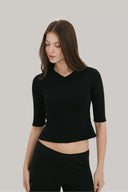 Vera 3/4 Sleeve V-Neck Top