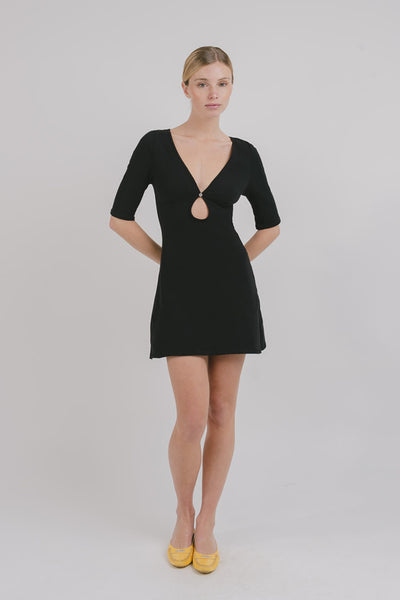 Millie Keyhole 3/4 Sleeve Dress
