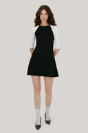The 3/4 Sleeve Raglan Mini Dress