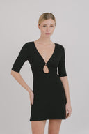Millie Keyhole 3/4 Sleeve Dress