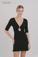 Millie Keyhole 3/4 Sleeve Dress