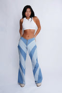 DENIM WAVY PANT